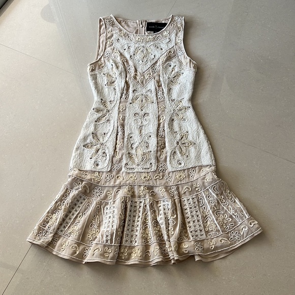 Needle&Tread Dress Size 2 Embellished Chiffon - Picture 6 of 17